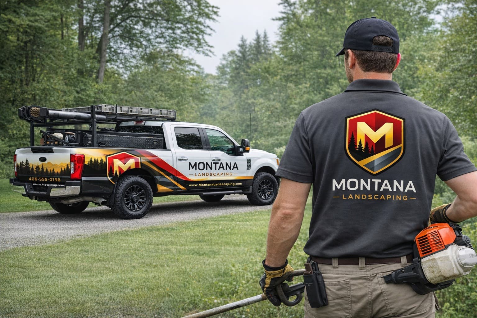 Montana Landscaping team at work